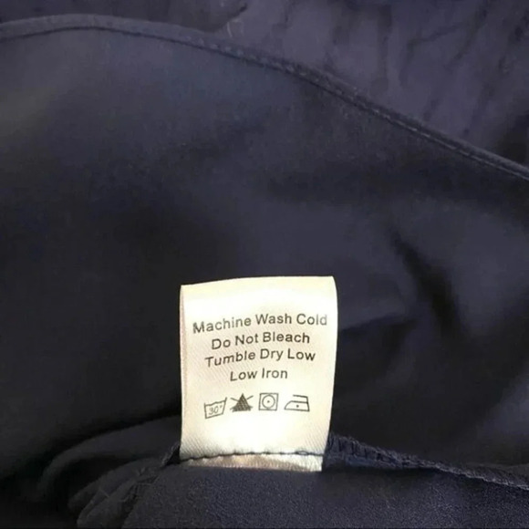 NEW 8apart Simone Tiered Ruffle Mini Dress Navy - Picture 16 of 16